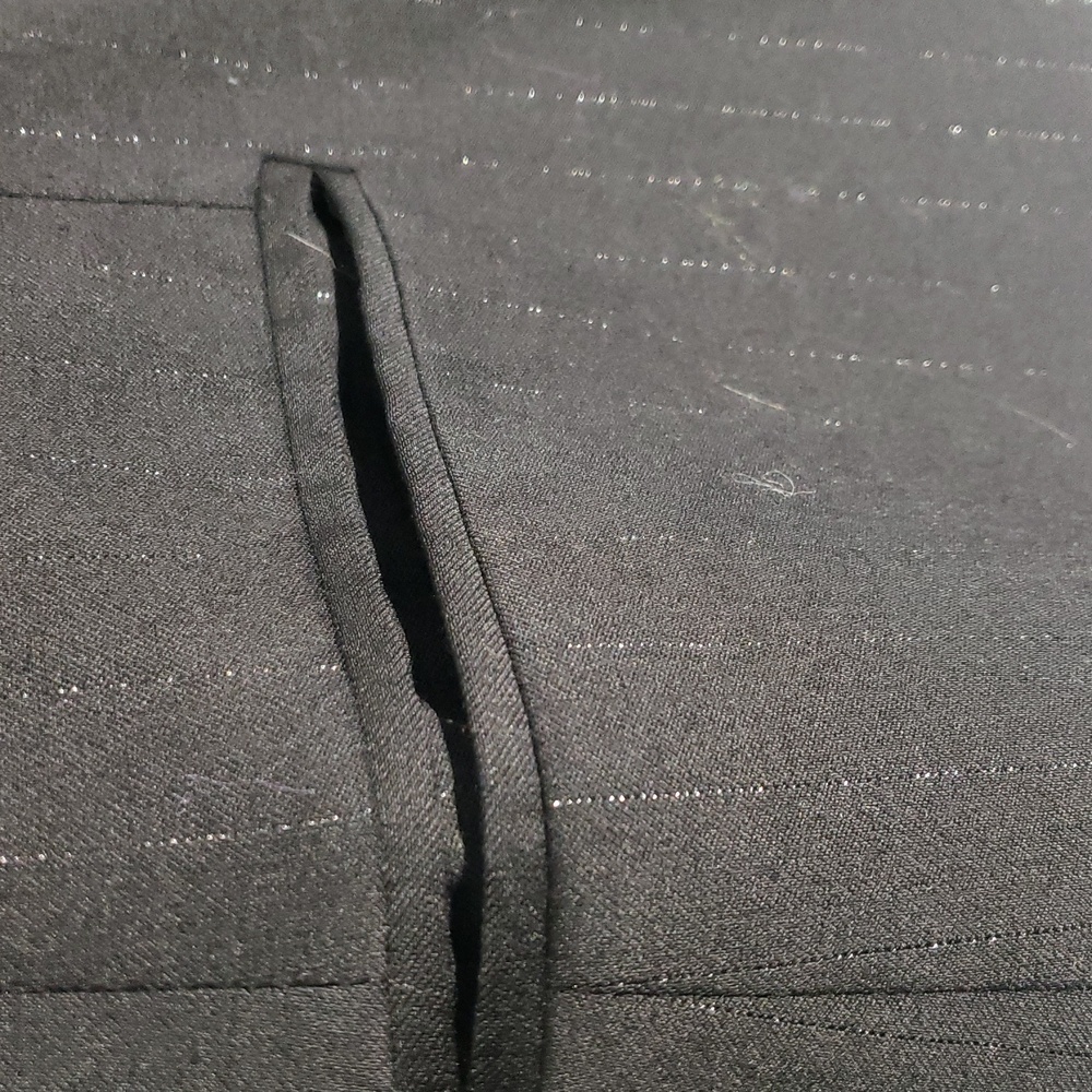 Inc Black Blazer Silver Threads With Single Breas… - image 5